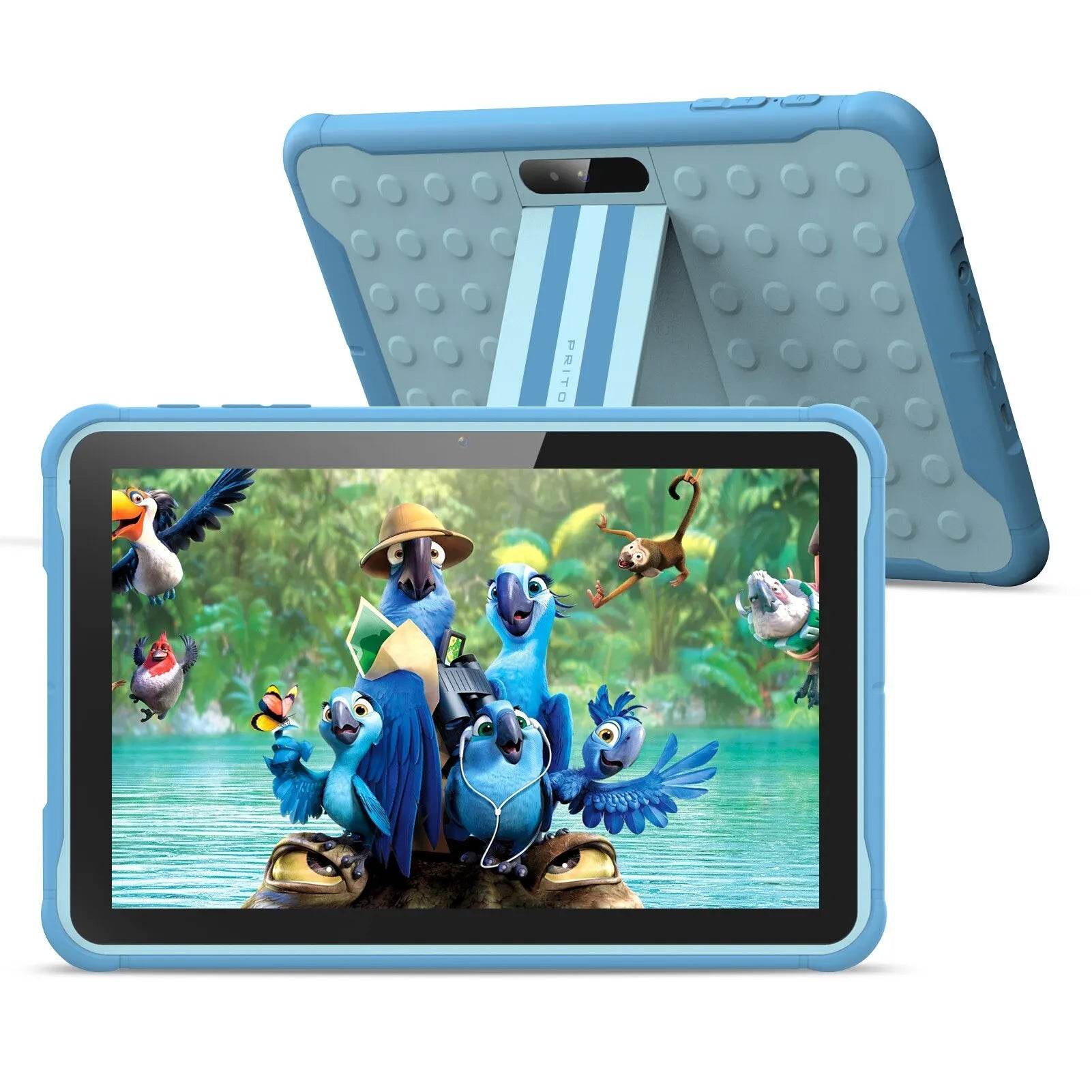 Pritom 10 Inch Kids Tablet Android 13 Go WIFI Quad Core Processor 2GB RAM 64GB ROM YouTube with Case - Price Value Store