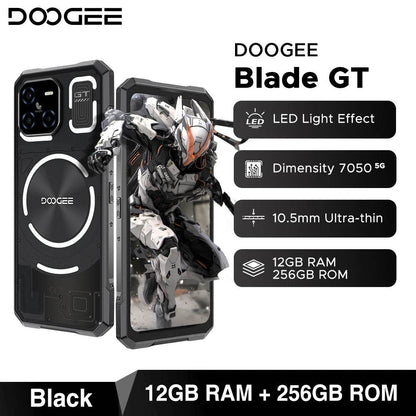 World Premiere DOOGEE Blade GT Rugged Phone 6.72'' FHD+ 120Hz LED Light Effect 12GB RAM 256GB ROM 5500mAh Battery Android 14 - Price Value Store