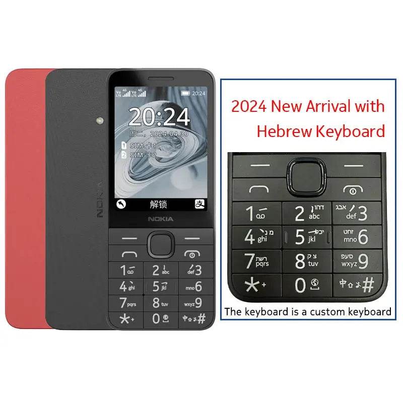 Nokia 215 4G Mobile Phone Dual SIM Cards FM Radio 1150mAh Standby Time Feature Phone with Hebrew Keyboard New And Original 100% - Price Value Store