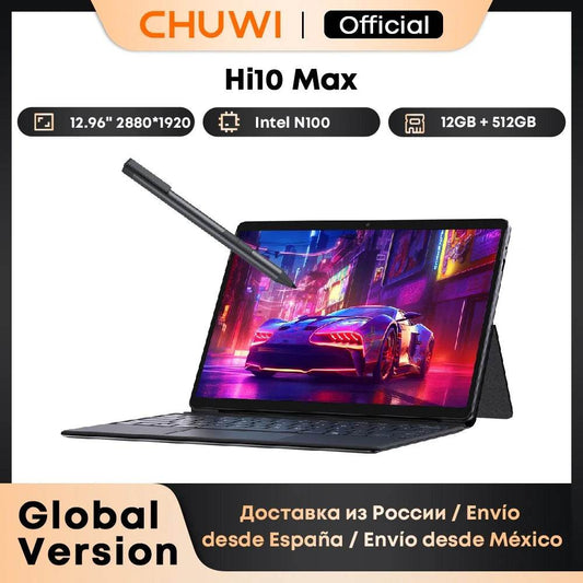 CHUWI 2 In 1 Hi10 Max Tablet PC 12.96inch 2880*1920 Screen N150/N100 Laptop 12GB RAM 512GB ROM Windows 11 Tablets 2.4G/5G WiFi - Price Value Store
