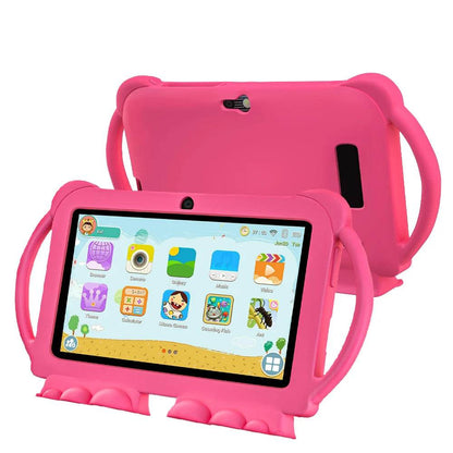 New 5G WIFI 7-inch Children's Tablet 4GB+64GB ROM Mini Pad Quad Core Dual Cameras Kids-Proof protective Case Tablets Android 13 - Price Value Store