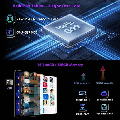 HEADWOLF FPad 6 Andorid 15 tablet 8.4 inch 8GB RAM 128GB ROM MTK G99 Octa-core 4G SIM 6500 mAh Battery - Price Value Store
