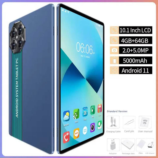 New 10.1 Inch Android Tablet Pc Google Play Octa Core Dual Cameras Dual SIM 3G Phone Call Wifi Tablets 4GB RAM 64GB ROM - Price Value Store