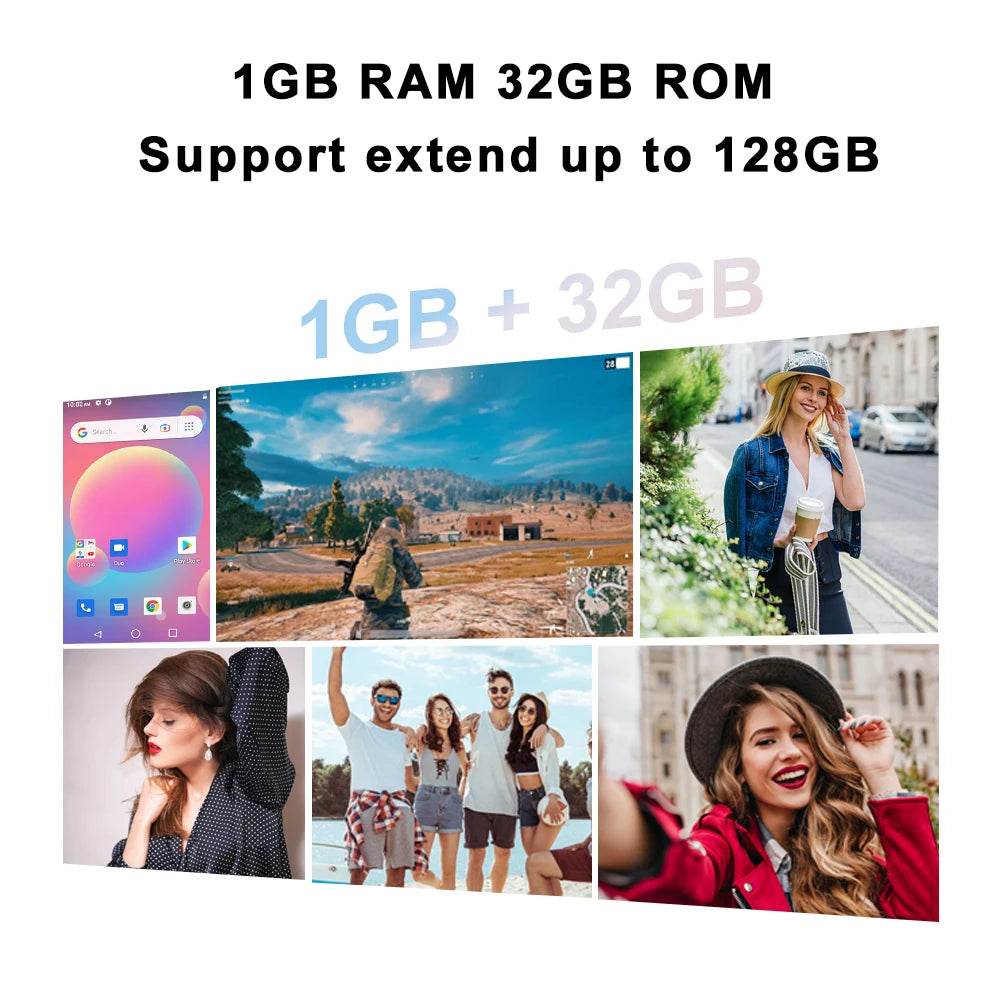 Cubot J10 3G Smartphone 4-Inch Mini Screen 2350mAh 5MP Rear Camera 1GB 32GB Android 11 Dual SIM Card Telephone Face ID Phone - Price Value Store