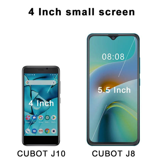 Cubot J10 3G Smartphone 4-Inch Mini Screen 2350mAh 5MP Rear Camera 1GB 32GB Android 11 Dual SIM Card Telephone Face ID Phone - Price Value Store