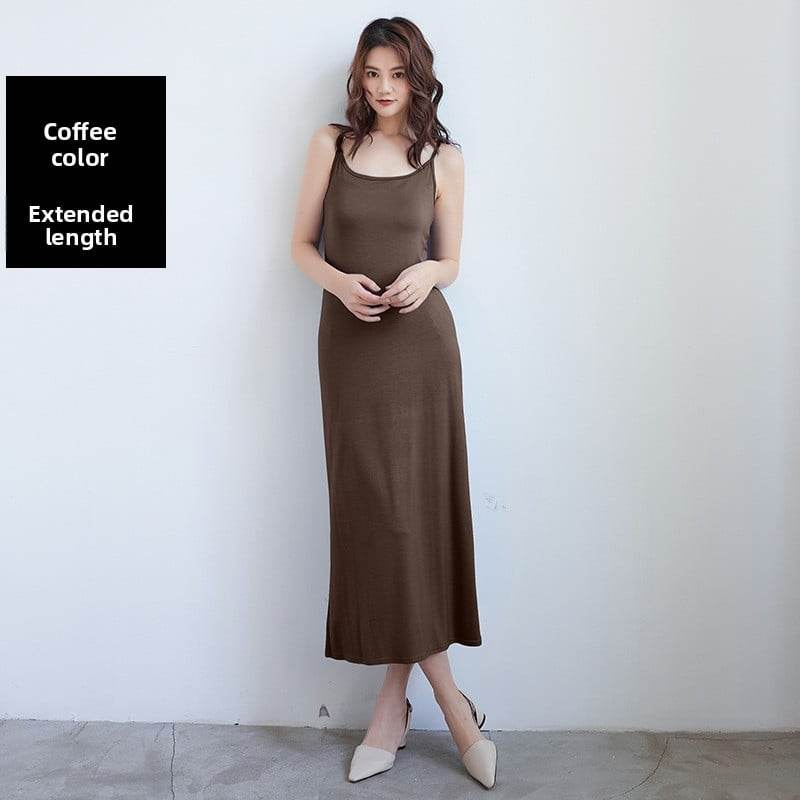 Sleeveless Slip Dress - Loose Fit Casual Inner Skirt - Price Value Store