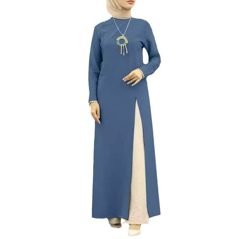 Silk long-sleeved robe - Price Value Store