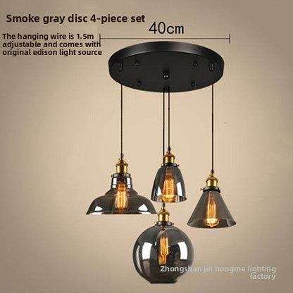 Creative retro glass chandelier - Price Value Store
