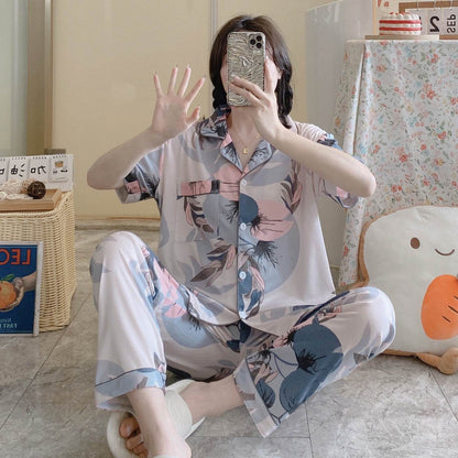 Long pants and cardigan home wear - Price Value Store