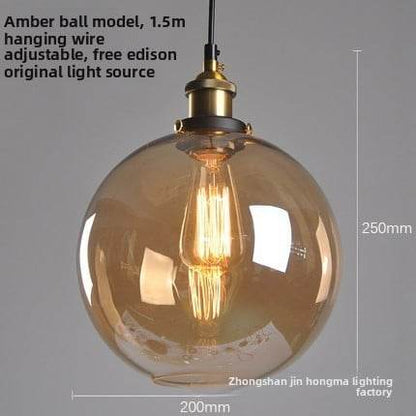 Creative retro glass chandelier - Price Value Store