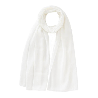 Monochrome Pearl Chiffon Bubble Scarf - Price Value Store