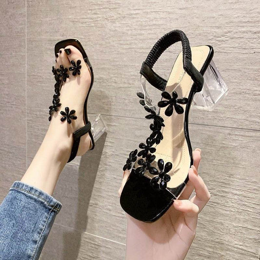 Medium Heel Transparent High Heels - Price Value Store