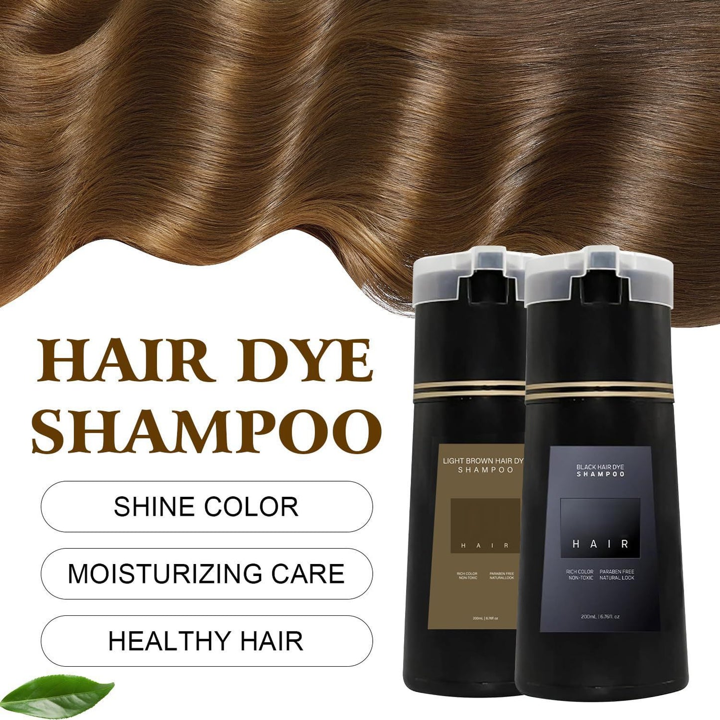 Plant Formula Hair Dye Shampoo 200ml