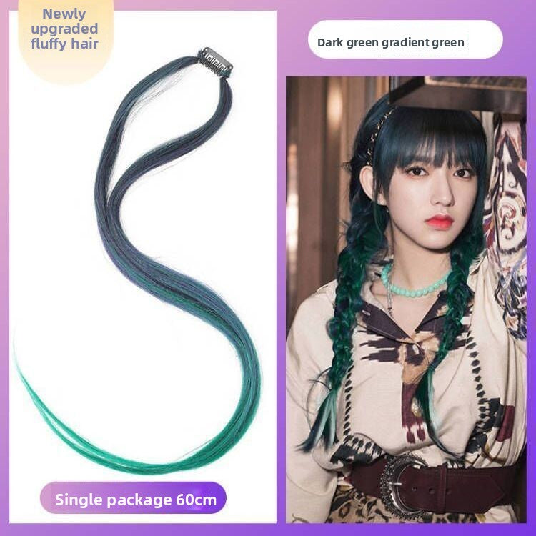 One-piece invisible braided hair rope