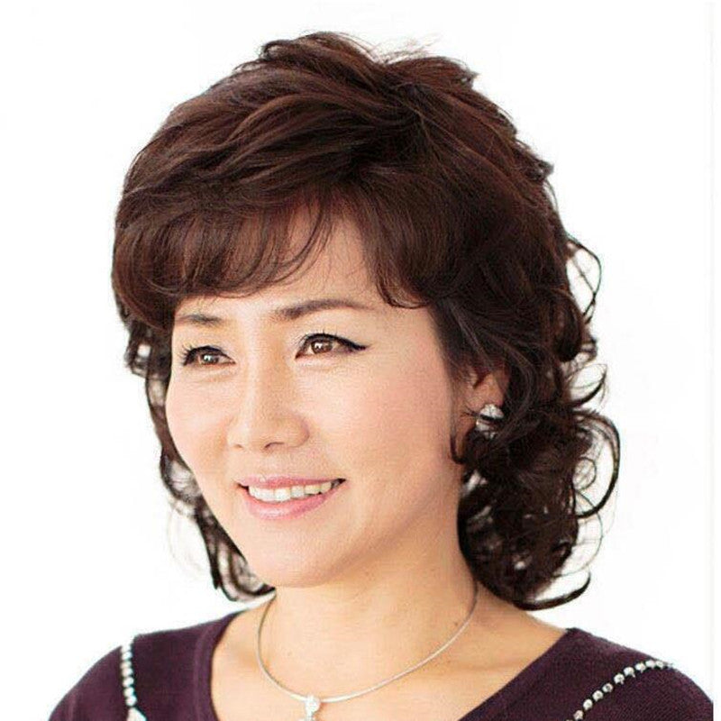 Middle-aged and elderly women's head replacement piece