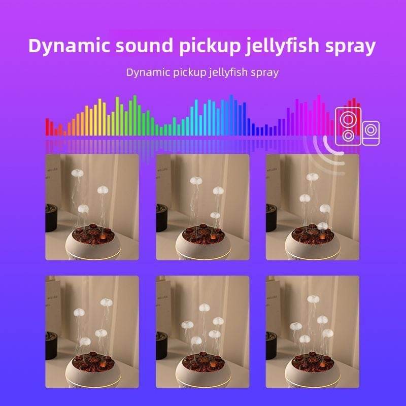 Cross-Border Popular Jellyfish Aromatherapy Machine Home Bedroom Essential Oil Remote Control Automatic Spray Jellyfish Smoke Ring Humidifier - Price Value Store