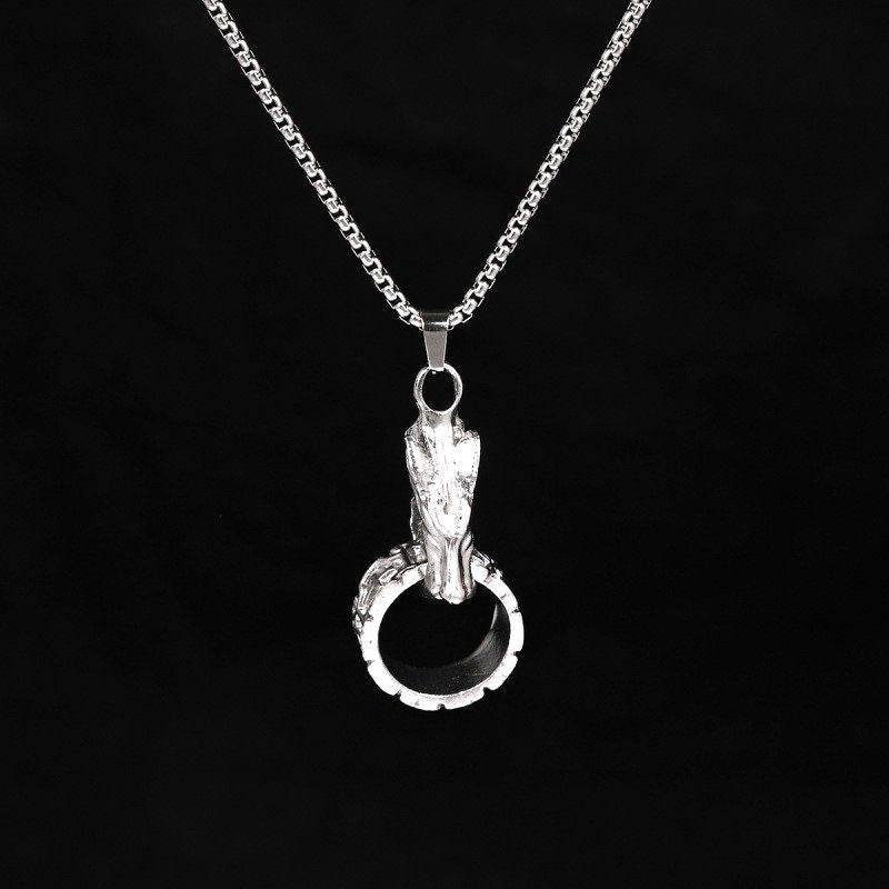 Hip-Hop Wolf Head Fingerring Necklace - Price Value Store