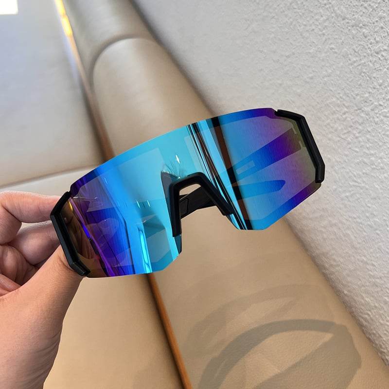 Large Face Sunglasses Cycling Sunglasses Outdoor Sports Eyewear - Price Value Store