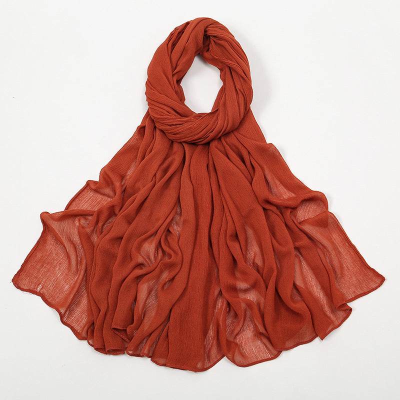 Solid-color simple headscarf - Price Value Store