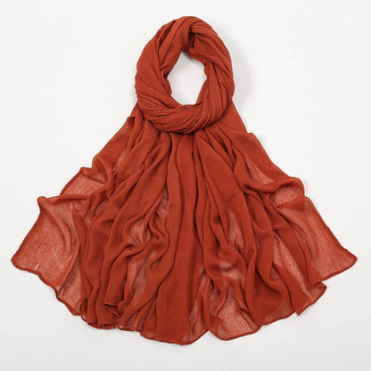 Solid-color simple headscarf - Price Value Store