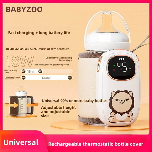 Baby Rechargeable Bottle Thermal Sleeve Soaking Milk Out Portable Warm Milk Warmer Thermostatic Heating Milk Mixing Cup Sleeve - Price Value Store