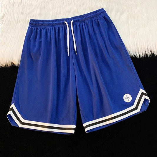 Summer Outer Wear Basketball Sports Shorts Men's Thin Casual Quick-drying Ice Silk Pants Loose All-match Five-point Pants Men's - Price Value Store