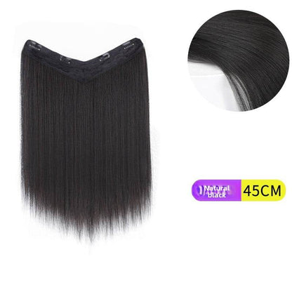 V-Shaped Fluffy Synthetic Hair Wig ? Straight/Curly (50cm/60cm) - Price Value Store