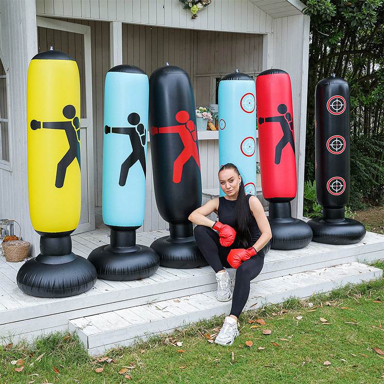 Inflatable fitness boxing column untoppleable figure - Price Value Store
