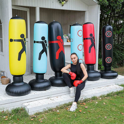Inflatable fitness boxing column untoppleable figure - Price Value Store
