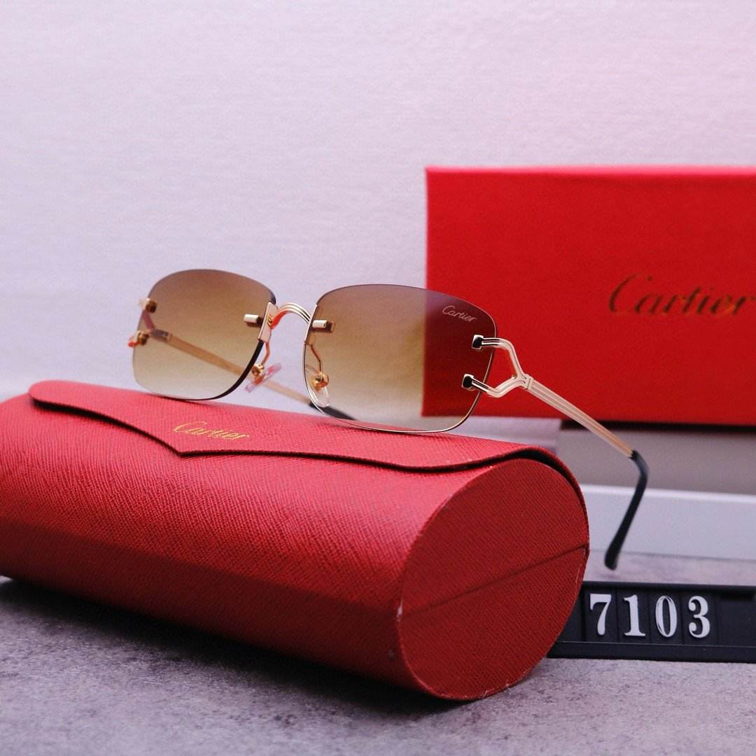 Rimless beveled sunglasses - Price Value Store