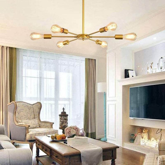 Cross-border Hot Sale Light Luxury Nordic Living Room Lamp Ceiling Lamp Modern Simple Atmospheric Bedroom Lighting Restaurant Art Lamps - Price Value Store