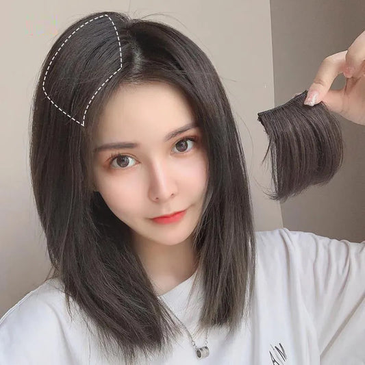 Wig women's full real hair pad hair piece