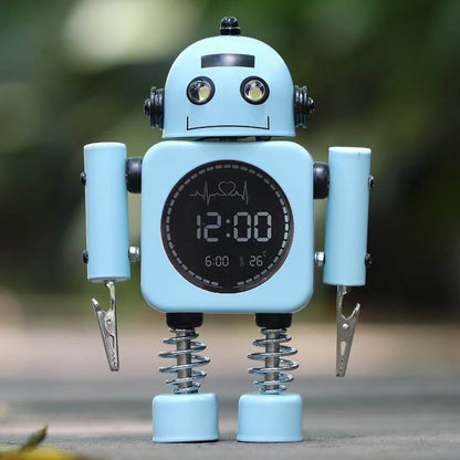 Metal Robot Luminous Alarm Clock - Price Value Store
