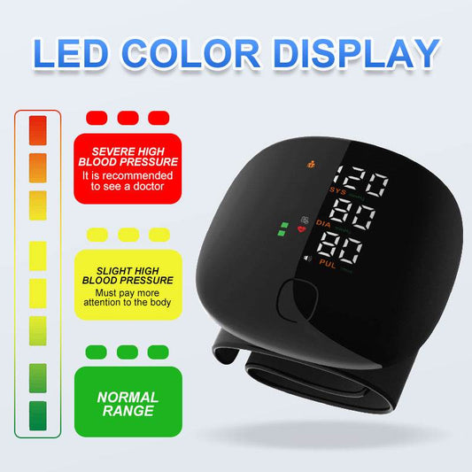 in stock Wrist Voice Blood Pressure Meter Home Electronic Blood Pressure Meter Chinese and English Voice Smart Wrist Blood Pressure Meter - Price Value Store
