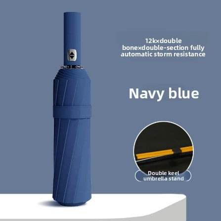 24-Bone Double Keel Fully Automatic UV Protection Umbrella - Price Value Store