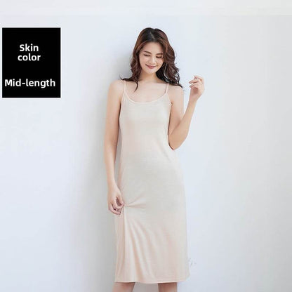 Sleeveless Slip Dress - Loose Fit Casual Inner Skirt - Price Value Store