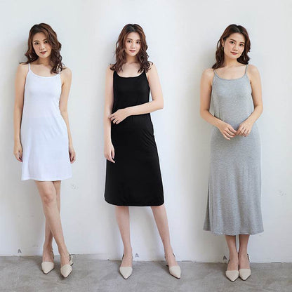 Sleeveless Slip Dress - Loose Fit Casual Inner Skirt - Price Value Store