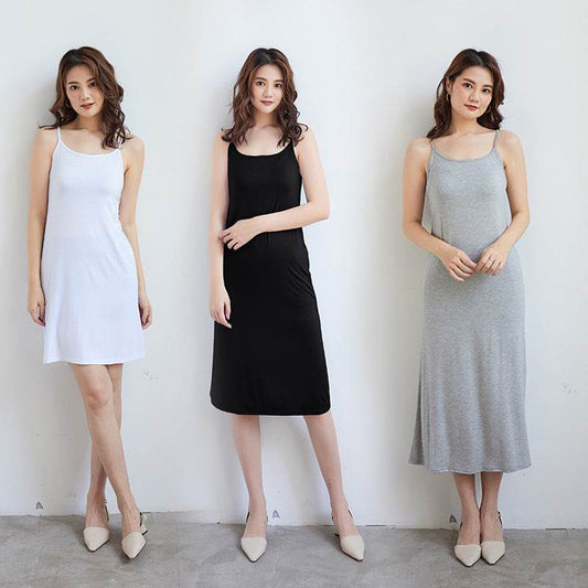 Sleeveless Slip Dress - Loose Fit Casual Inner Skirt - Price Value Store
