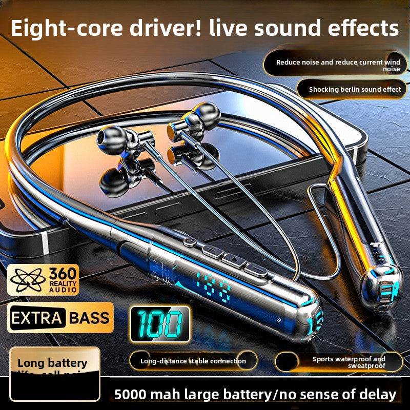 Hanging Neck Bluetooth Headset with Super Bass - Price Value Store