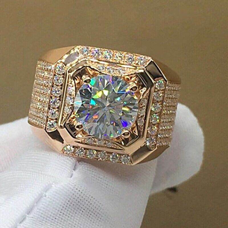 Copper micro-set artificial gemstone ring - Price Value Store