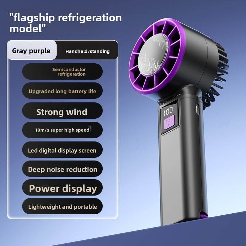 Handheld semiconductor-cooled portable mini cooling electric fan - Price Value Store