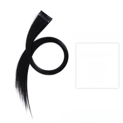 Colorful Hair Extension Piece High Temperature Silk