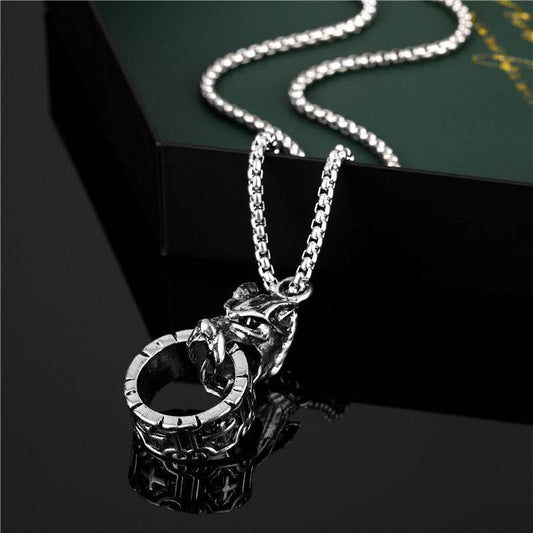wolf head pendant - Price Value Store