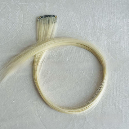 Highlight dyed wig pieces for women's long straight hair