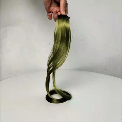 Colorful Curly Hair Piece Wig for Women