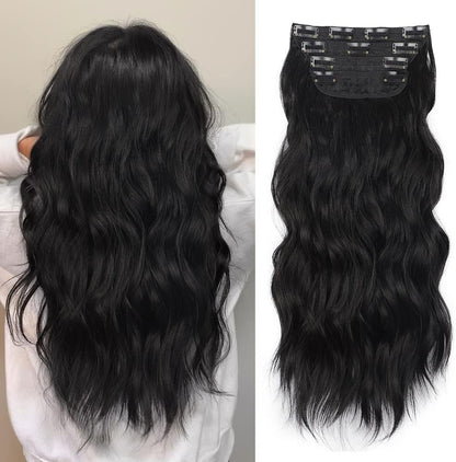 A four-piece wig set