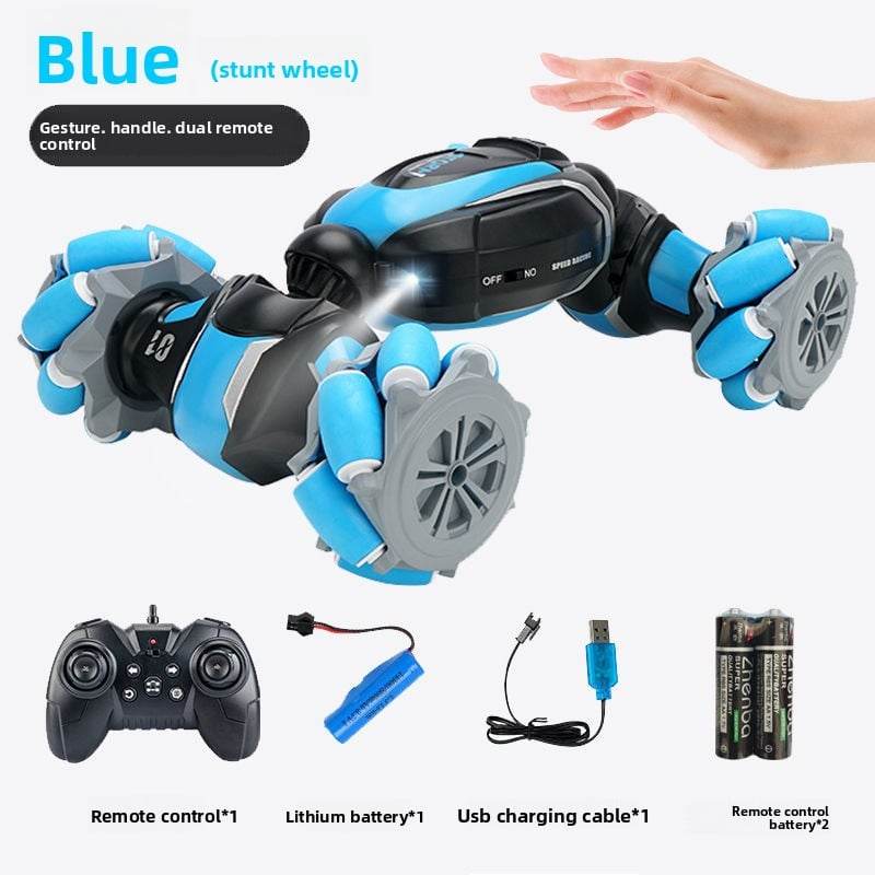 Gesture Induction Deformation Remote Control Car Children's Toy Twisted Four-wheel Drive Climbing Racing Car Boy Charged Electric Off-road Vehicle - Price Value Store