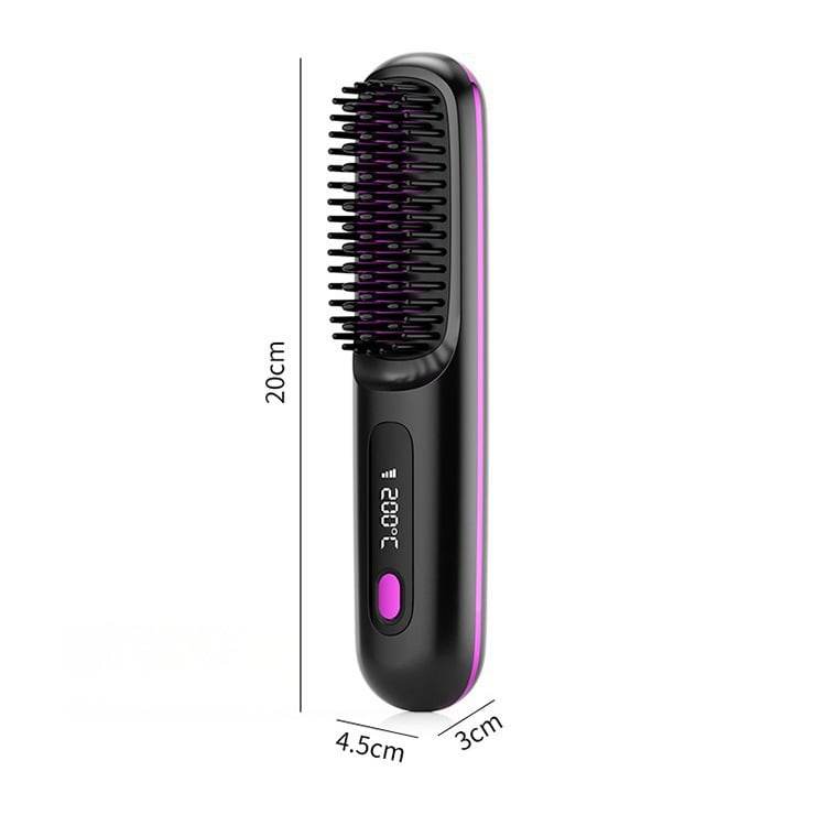 LCD display ceramic straight hair comb - Price Value Store