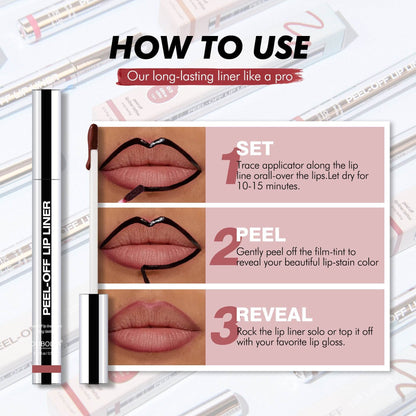 Tear lip liner waterproof lasting non-fading moisturizing doodle lip lipstick lip gloss lip glaze - Price Value Store
