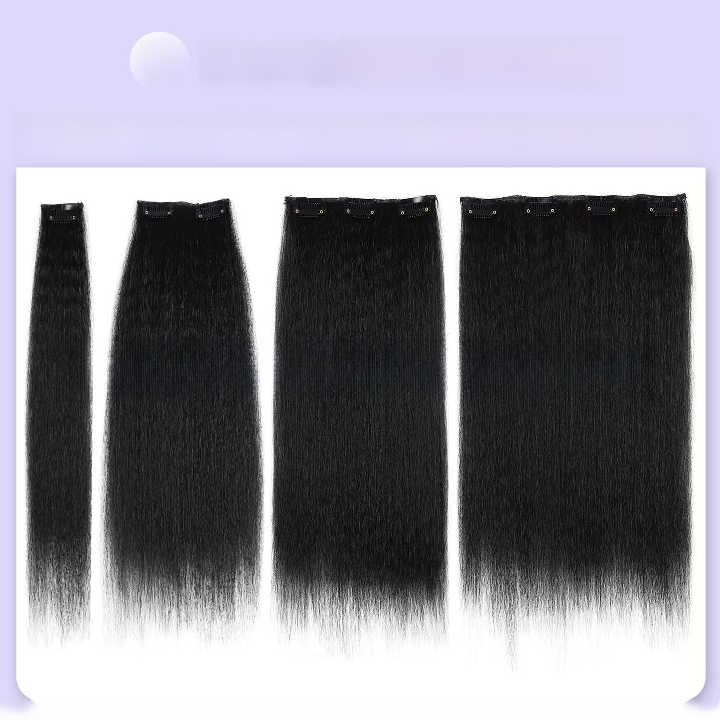 fluffy chemical fiber wig extension reissue piece